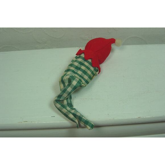 JESTIA T.K.R. SLEEPY CHILD WITH STOCKING FABRIC FIGURINE--JAPAN + ELF - Picture 4 of 7